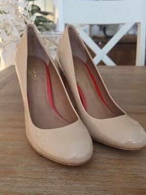 Coach Nude Patent Leather Women’s Pumps - Classic Heel